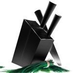 Eva Solo Aluminium Angled Knife Stand, Block Black