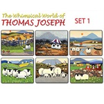 Thomas Joseph Sheep Design Place Mat Set of 6 (Set 1)
