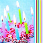 Stewo 3 ply paper napkins, Candle Design (Dona)