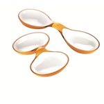 Guzzini Vintage Interlocking Dishes Orange