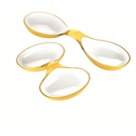 Guzzini Vintage Interlocking Dishes Yellow
