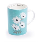 Lisa Stickley Fig Daisy Old Blue Design Bone China Mug