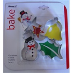 Swift Christmas Cookie Cutters including Snowman, Set of 4