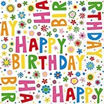 Stewo 3 ply paper napkins, Happy Birthday Design (Donata)