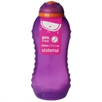 Sistema 330ml Squeeze Drink Bottle, Purple