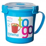 Sistema Blue Klip It Microwave Soup To Go Mug, 656ml