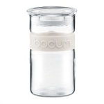 Bodum Presso Glass Storage Jar 0.25ltr / 8oz –Off White