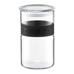Bodum Presso Glass Storage Jar 1 ltr / 34oz - Black