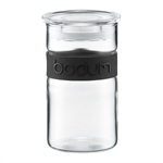 Bodum Presso Glass Storage Jar 0.25ltr / 8oz - Black