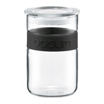 Bodum Presso Glass Storage Jar 0.6ltr / 20oz - Black