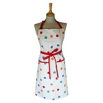 Sterck Spotty Print Full Apron, White