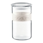 Bodum Presso Glass Storage Jar 1ltr / 34oz - Off White