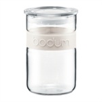 Bodum Presso Glass Storage Jar 0.6ltr/ 20oz- Off White