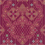 Stewo 3 ply paper napkins, Taya Burgundy Design
