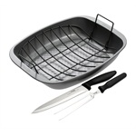 Prestige Cook Roaster and Rack with Carving Set