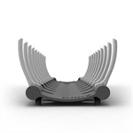 Klipy Compact Folding Dish Drainer, Grey