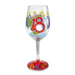 Lolita Birthday Wine Glass - 18