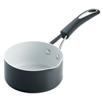 Meyer Silverstone 14cm, 0.9L Milk Pan, Blackberry Black