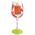 Lolita Wine Glass - Letter B