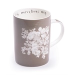Lisa Stickley Hankie Flower Bone China Mug, Mushroom