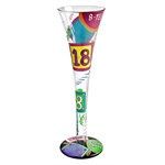 Lolita Hand Painted Champagne Glass - 18 Eighteen