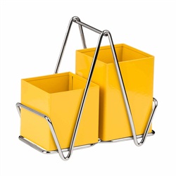 Premier Housewares Cutlery Caddy, Yellow